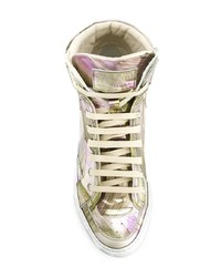 Женские разноцветные высокие кеды от MM6 MAISON MARGIELA