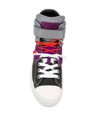 Мужские разноцветные высокие кеды от Maison Margiela