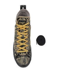 Мужские разноцветные высокие кеды от Diesel