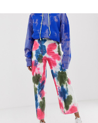 Женские разноцветные джинсы с принтом тай-дай от Collusion