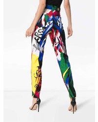 Женские разноцветные джинсы от Versace