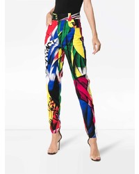 Женские разноцветные джинсы от Versace