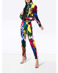 Женские разноцветные джинсы от Versace