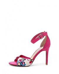 Разноцветные замшевые босоножки на каблуке от Jessica Wright