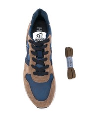 Мужские разноцветные замшевые кроссовки от Hogan