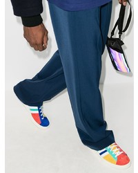 Мужские разноцветные замшевые низкие кеды от adidas