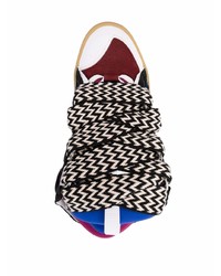 Мужские разноцветные замшевые низкие кеды от Lanvin