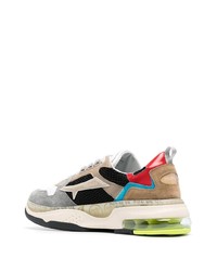 Мужские разноцветные замшевые низкие кеды от Premiata