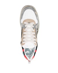 Мужские разноцветные замшевые низкие кеды от Premiata