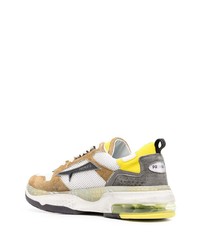 Мужские разноцветные замшевые низкие кеды от Premiata