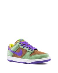 Мужские разноцветные замшевые низкие кеды от Nike