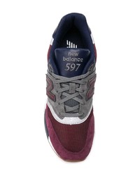 Мужские разноцветные замшевые низкие кеды от New Balance