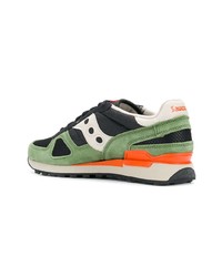Мужские разноцветные замшевые низкие кеды от Saucony