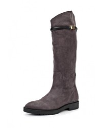 Разноцветные замшевые сапоги