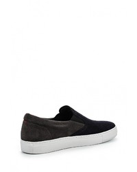 Мужские разноцветные замшевые слипоны от Hugo