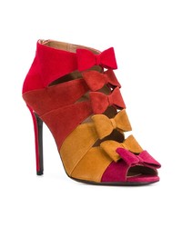 Разноцветные замшевые туфли с вырезом от Laurence Dacade