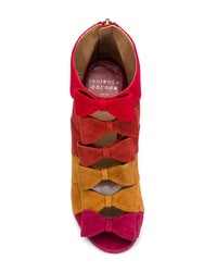 Разноцветные замшевые туфли с вырезом от Laurence Dacade