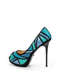 Разноцветные замшевые туфли от Vitacci