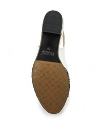 Разноцветные кожаные босоножки на каблуке от Ascalini