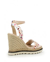 Разноцветные кожаные босоножки на каблуке от Calipso