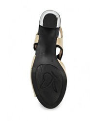 Разноцветные кожаные босоножки на каблуке от Caprice