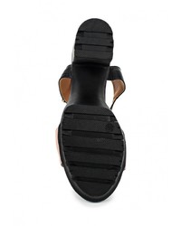 Разноцветные кожаные босоножки на каблуке от Daze