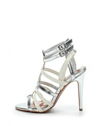 Разноцветные кожаные босоножки на каблуке от Jessica Wright