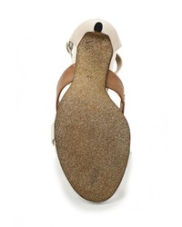 Разноцветные кожаные босоножки на каблуке от Jessica Wright