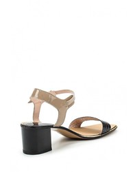 Разноцветные кожаные босоножки на каблуке от Mabu