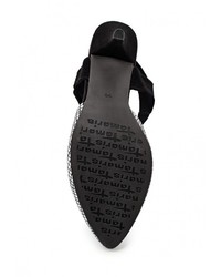 Разноцветные кожаные босоножки на каблуке от Tamaris