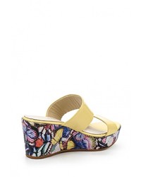 Женские разноцветные кожаные босоножки от Marcella