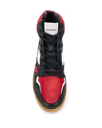 Мужские разноцветные кожаные высокие кеды от Ales Grey