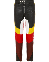 Женские разноцветные кожаные джинсы от MARQUES ALMEIDA
