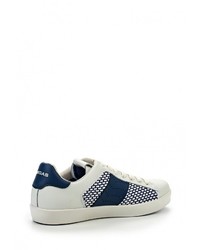 Мужские разноцветные кожаные кеды от Gas