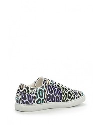 Женские разноцветные кожаные кеды от Just Cavalli