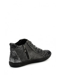 Женские разноцветные кожаные кеды от Marco Tozzi