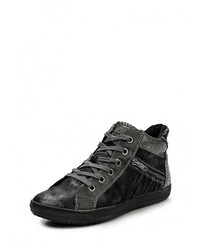 Женские разноцветные кожаные кеды от Marco Tozzi