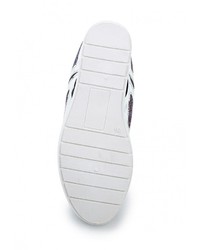 Разноцветные кожаные кроссовки на танкетке от Burlesque