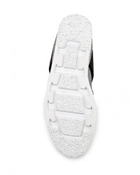 Разноцветные кожаные кроссовки на танкетке от Elsi