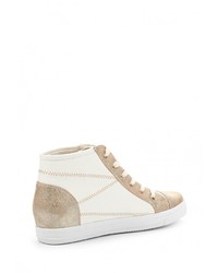 Разноцветные кожаные кроссовки на танкетке от Instreet