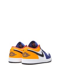 Мужские разноцветные кожаные низкие кеды от Jordan