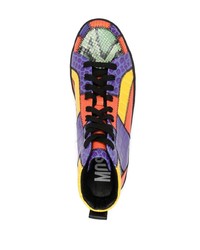 Мужские разноцветные кожаные низкие кеды от Moschino