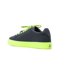 Мужские разноцветные кожаные низкие кеды от Philipp Plein