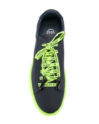 Мужские разноцветные кожаные низкие кеды от Philipp Plein