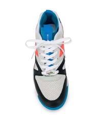 Мужские разноцветные кожаные низкие кеды от Paura