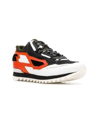 Мужские разноцветные кожаные низкие кеды от Les Hommes