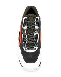 Мужские разноцветные кожаные низкие кеды от Les Hommes