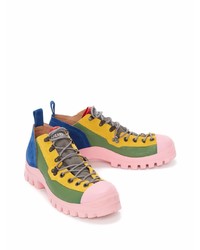 Мужские разноцветные кожаные низкие кеды от JW Anderson