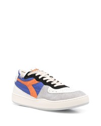 Мужские разноцветные кожаные низкие кеды от Diadora