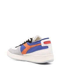 Мужские разноцветные кожаные низкие кеды от Diadora